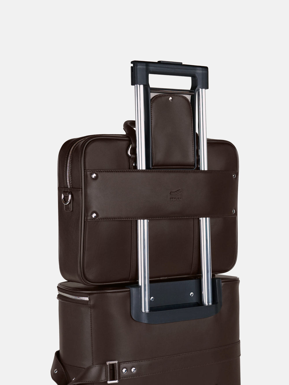f25 briefcase with f38 brown leather braunes leder