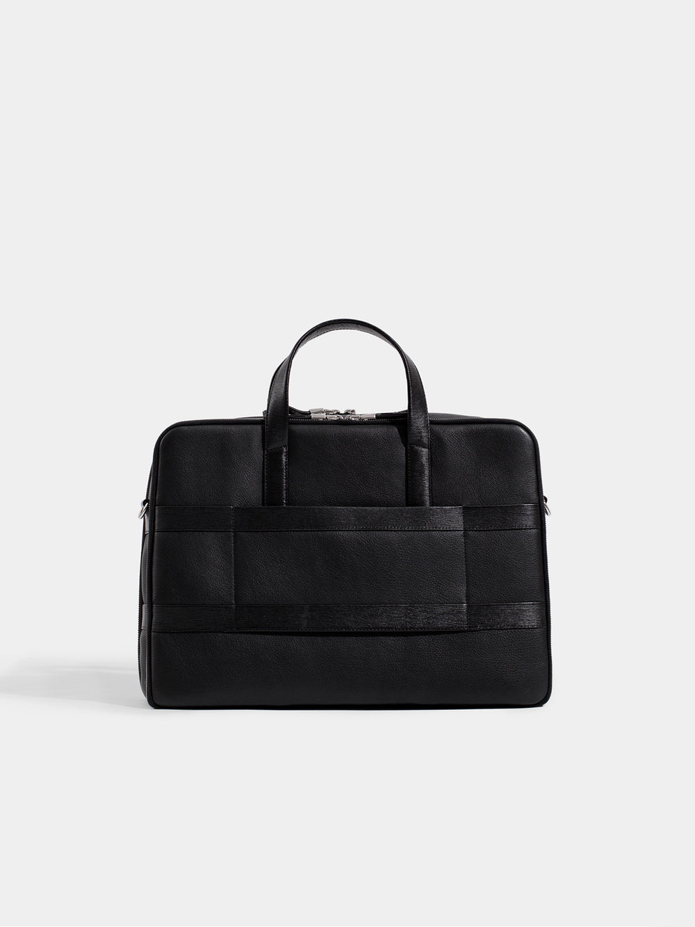 vocier large briefcase back black
