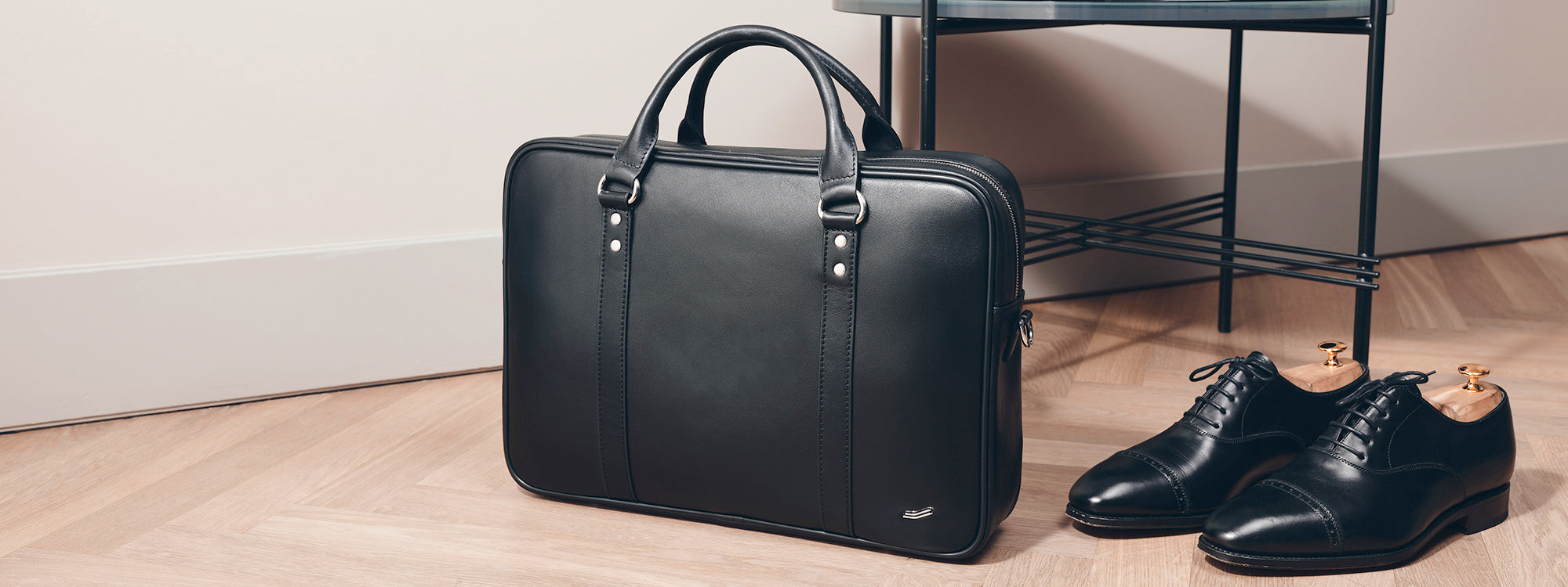 F25 Italian Leather Briefcase for Business & Travel