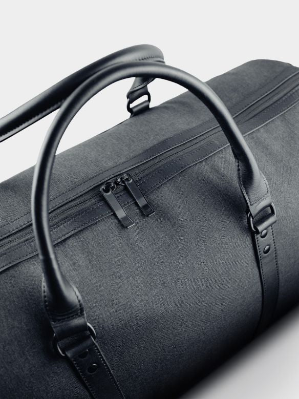 legacy c36 duffel bag black nylon weekender zipper details