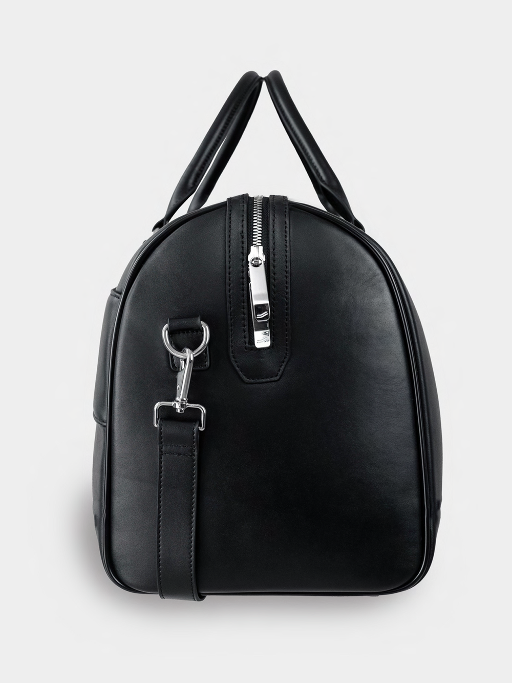 f36 duffel bag large black leather side 