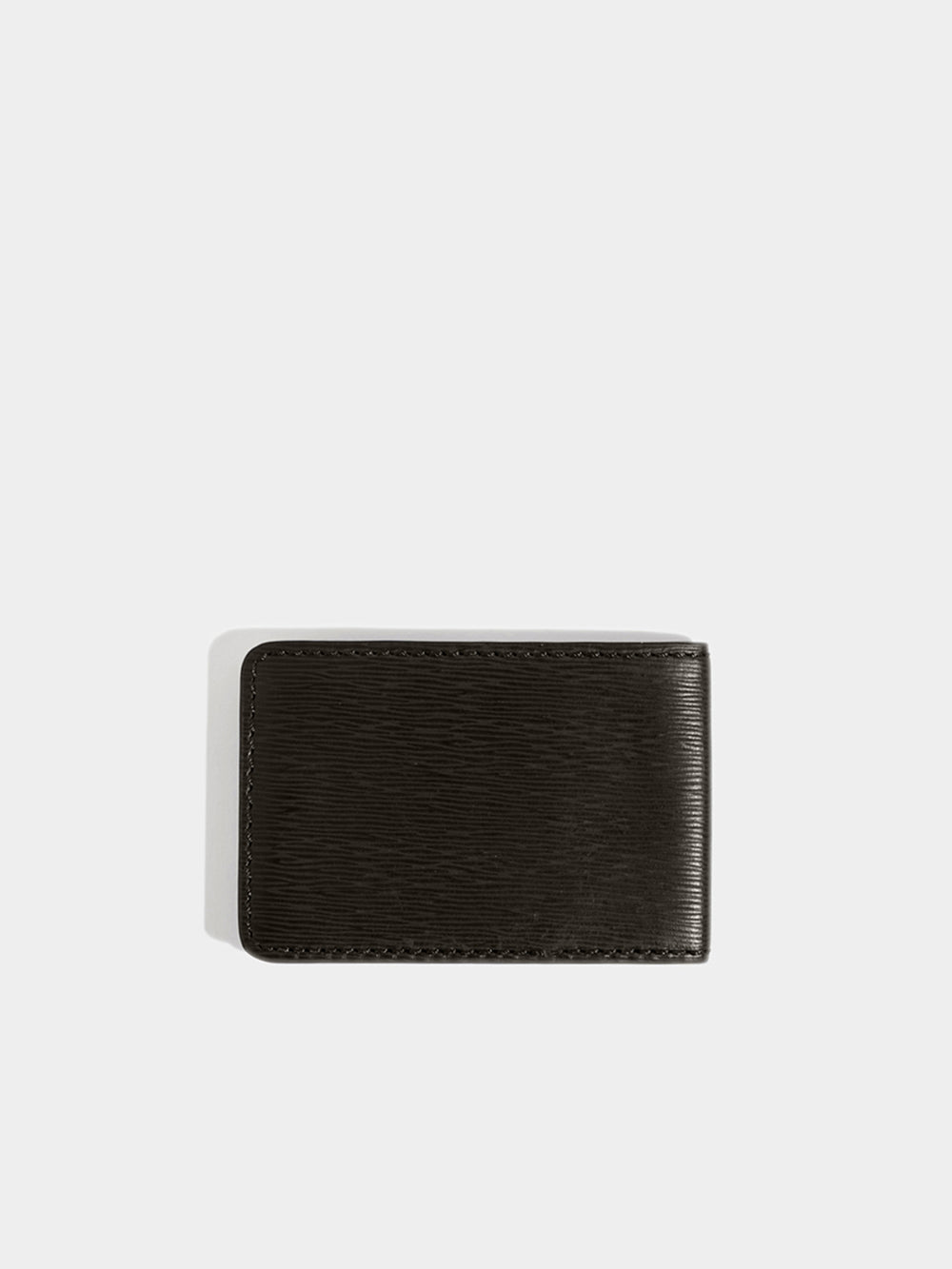 Card holder black leather - AirTag