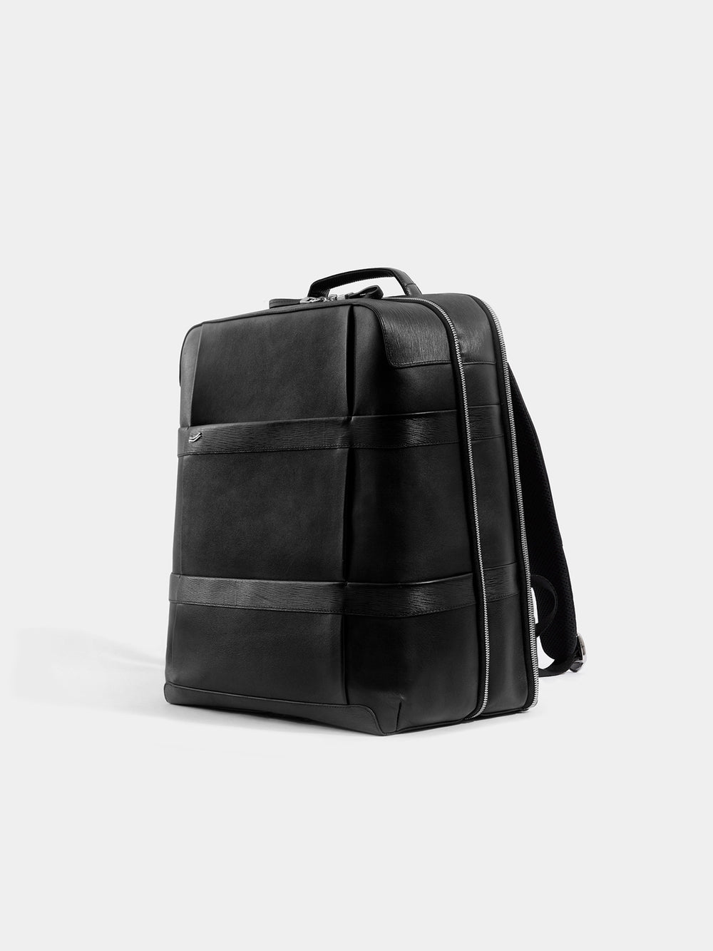vantage leather backpack medium side diagonal rucksack leder