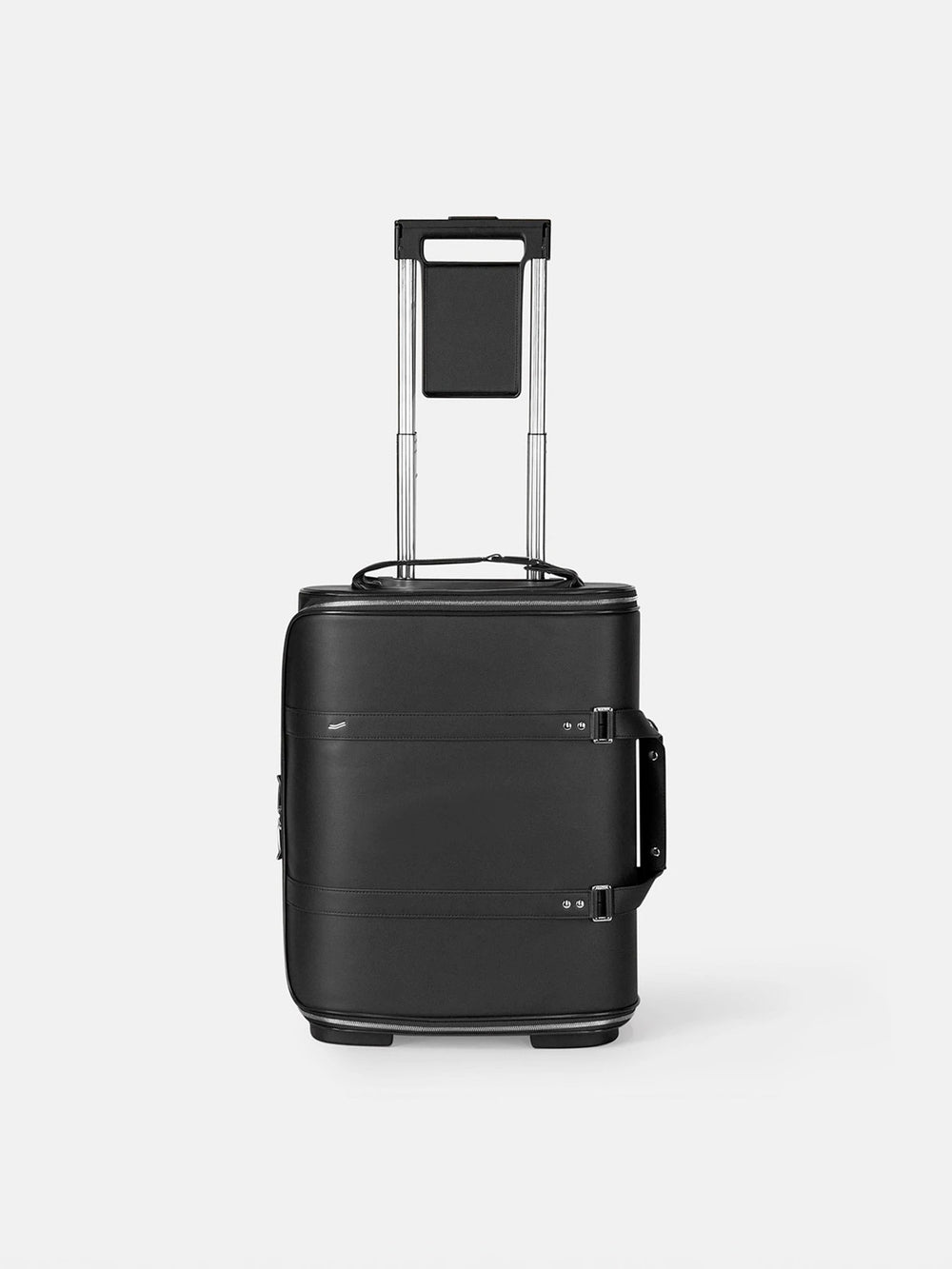 f38 carry on luggage for business in black leather schwarzes leder
