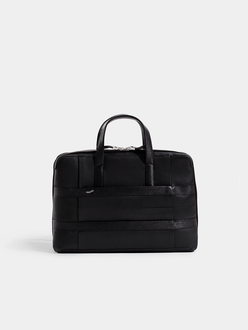 vocier large briefcase  front black