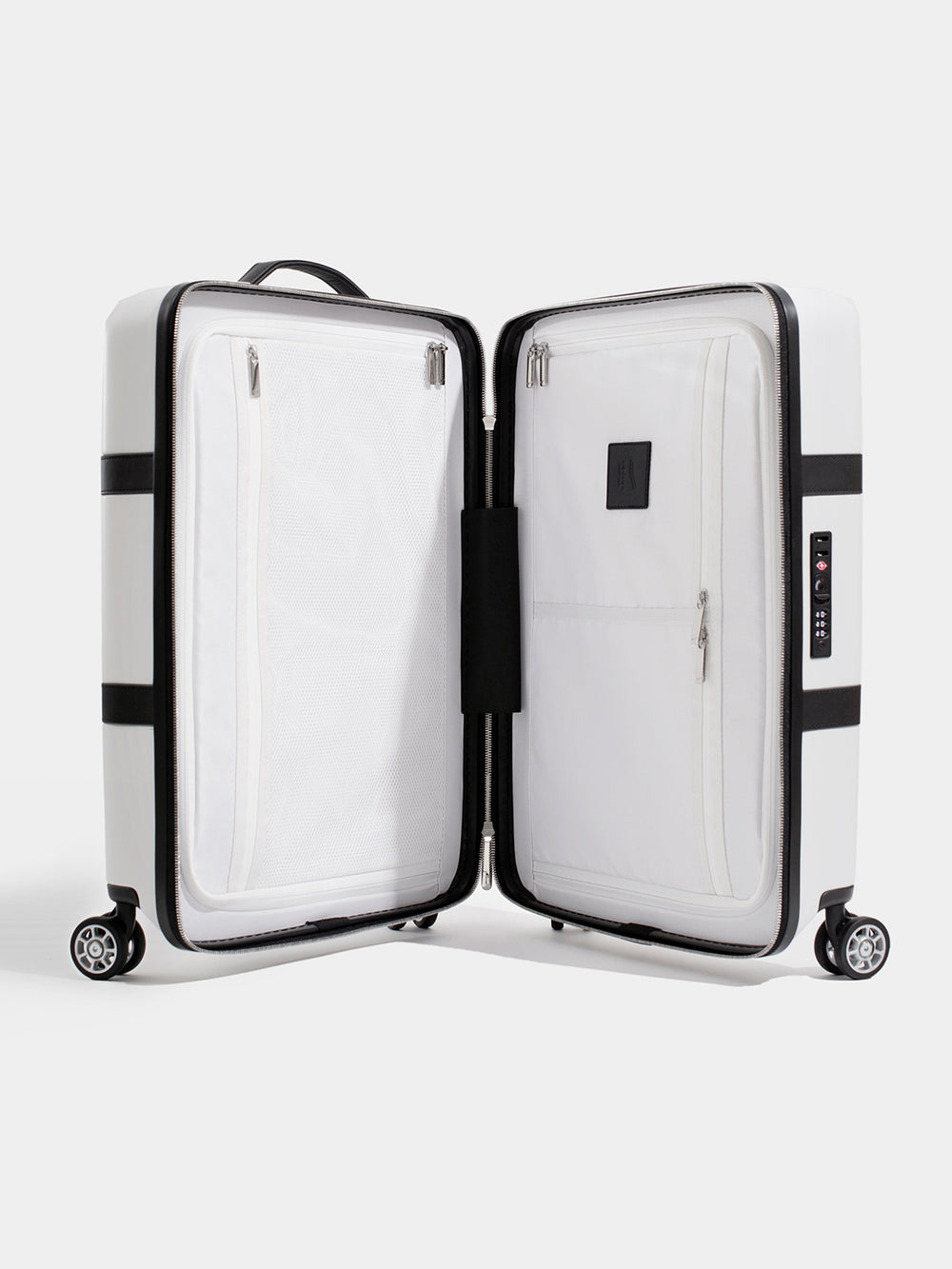 p55 carry-on luggage white open-weiss