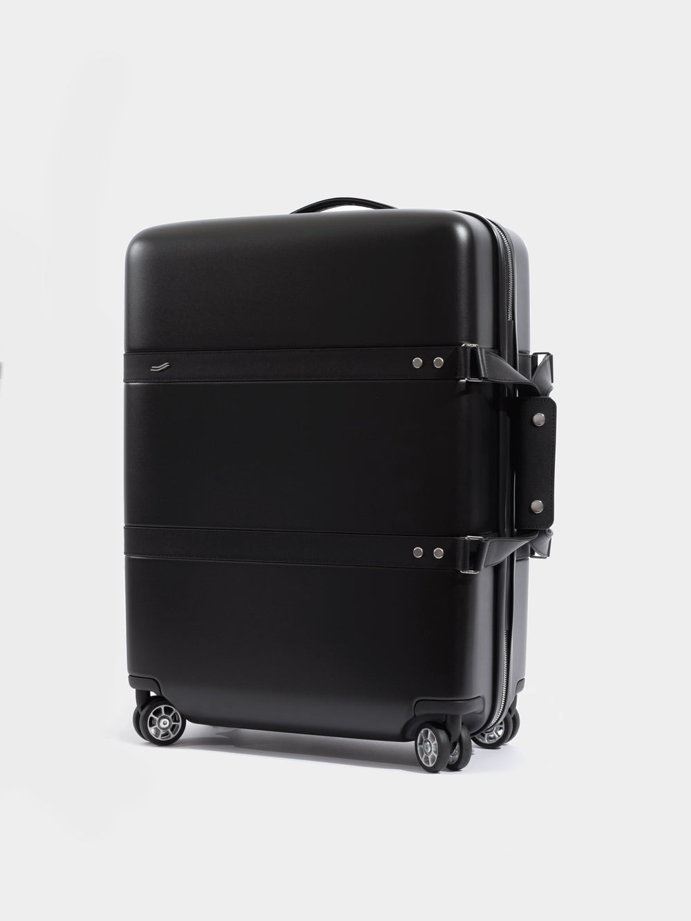 p55 carry-on luggage side view black schwarz