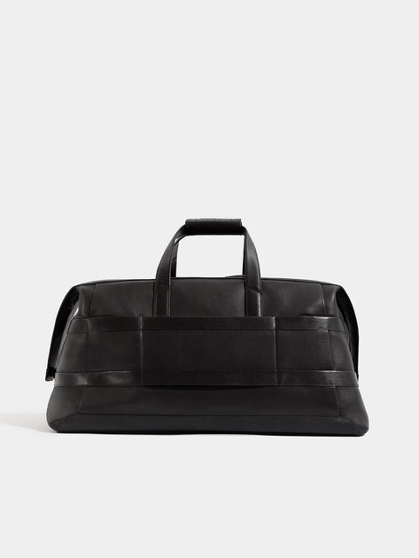 VOCIER Weekender Bag |Luxury Leather Weekender | Black