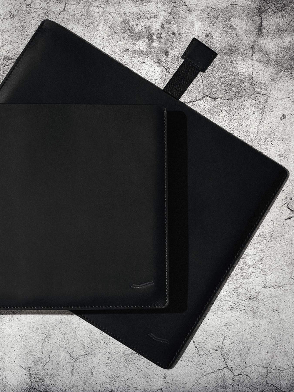 ipad cover large black leather schwarzes leder